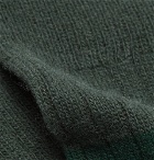 NN07 - Colour-Block Ribbed-Knit Socks - Men - Green