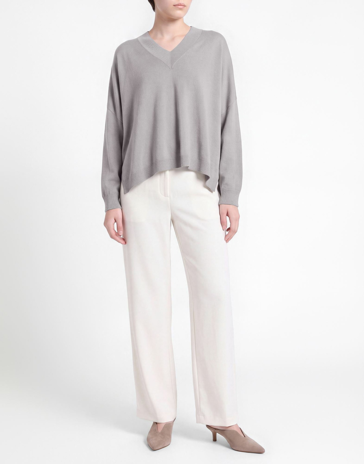 Manila Grace Womens Sweater in Grey