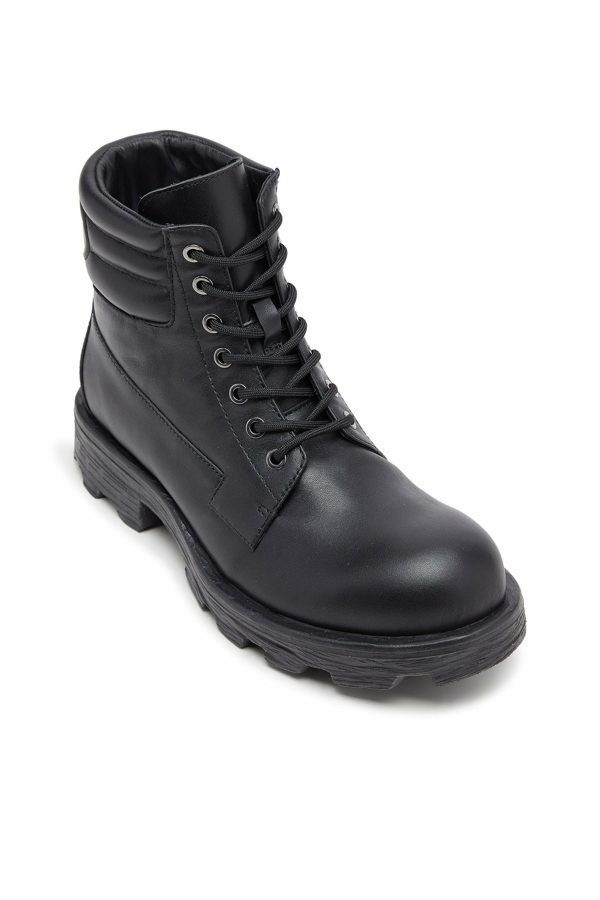 Diesel D-Hammer - Combat boots in leather - Boots Mens in Black