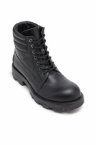 Diesel D-Hammer - Combat boots in leather - Boots Mens in Black