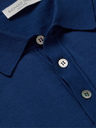 Richard James - Cotton Polo Shirt - Blue