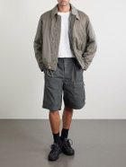 C.P. Company - Straight-Leg Logo-Appliquéd Cotton Reps Cargo Shorts - Gray