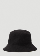 x New Era Logo Patch Bucket Hat in Black