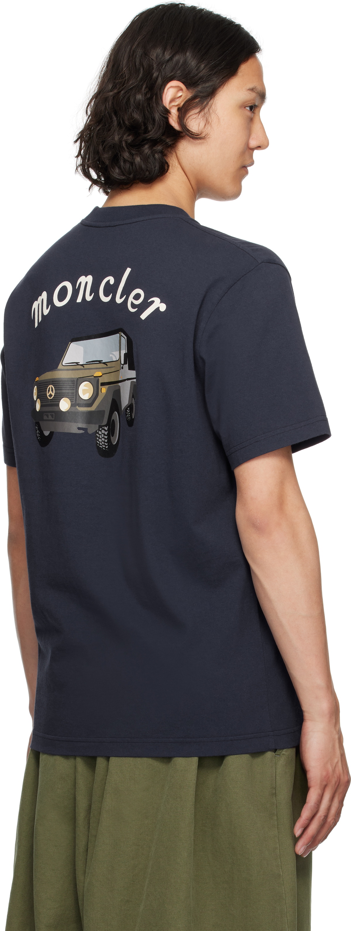 Moncler Genius Mercedes-Benz by NIGO Navy Short Sleeve T-shirt