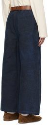 Aviva Jifei Xue Indigo Baker Trousers