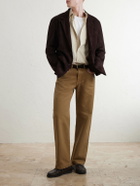 Massimo Alba - Oceano Straight-Leg Cotton Trousers - Brown