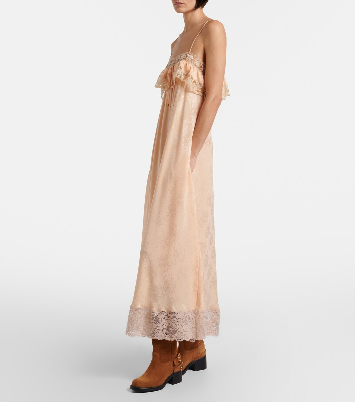 Chloé Dakota suede biker boots