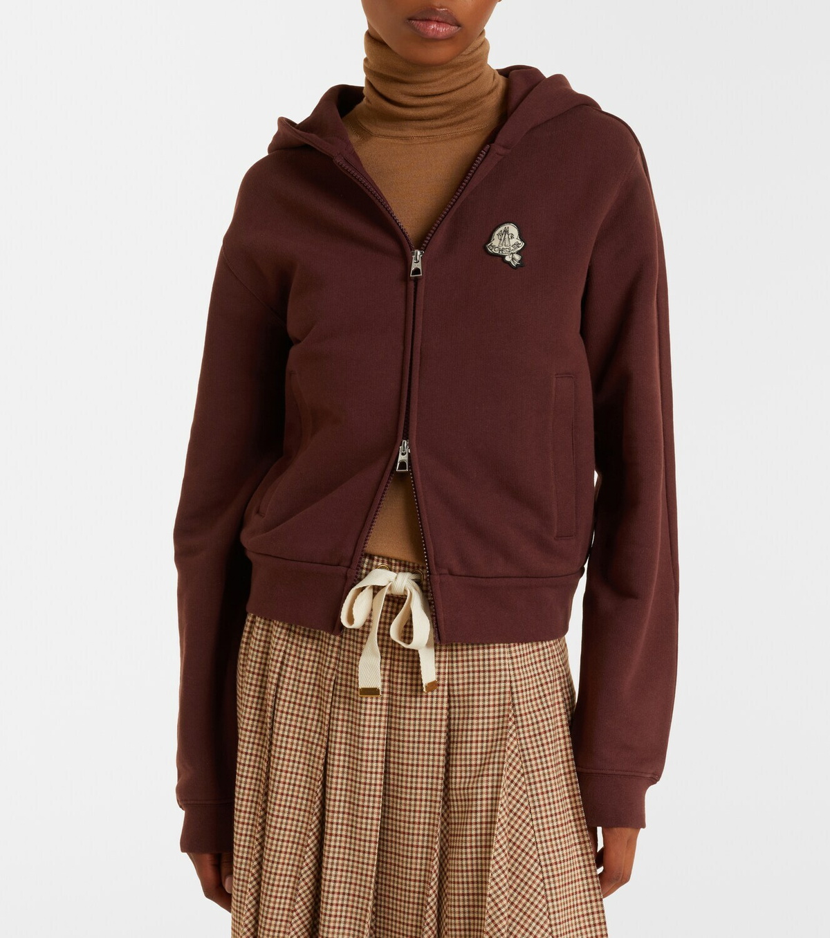 Moncler Cotton zip-up hoodie