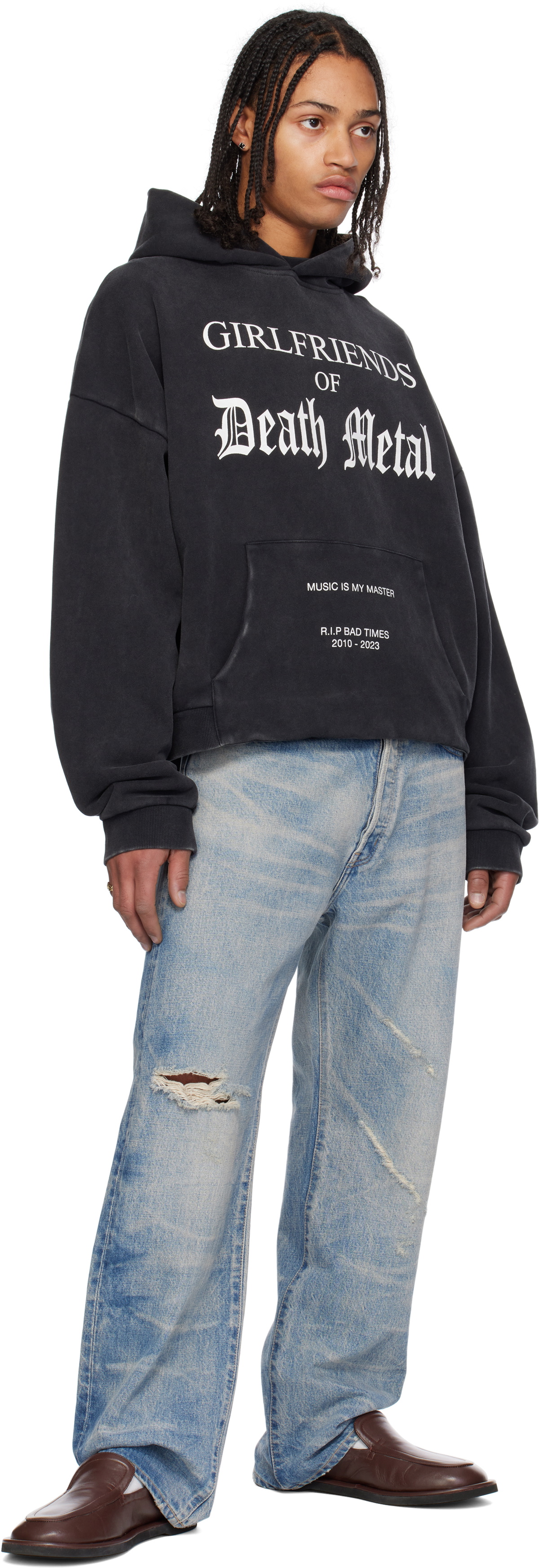 Stolen Girlfriends Club Black 'Girlfriends of Death Metal' Hoodie