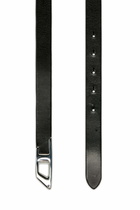 Diesel 2 cm leather belt with metal D buckle - Belts Womens in Black