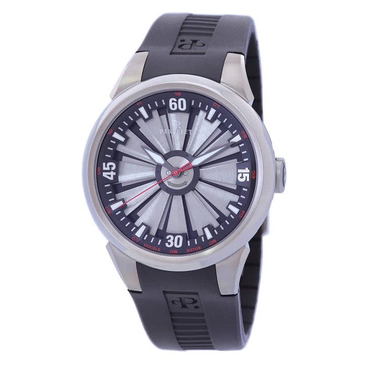 Photo: Perrelet Turbine Automatic Silver Dial Mens Watch A5006/1