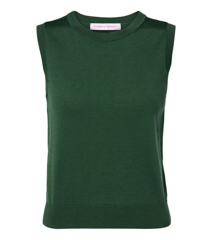 Photo: Carolina Herrera Silk and cotton tank top