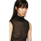 Rick Owens Lilies Black Turtleneck Tank Top
