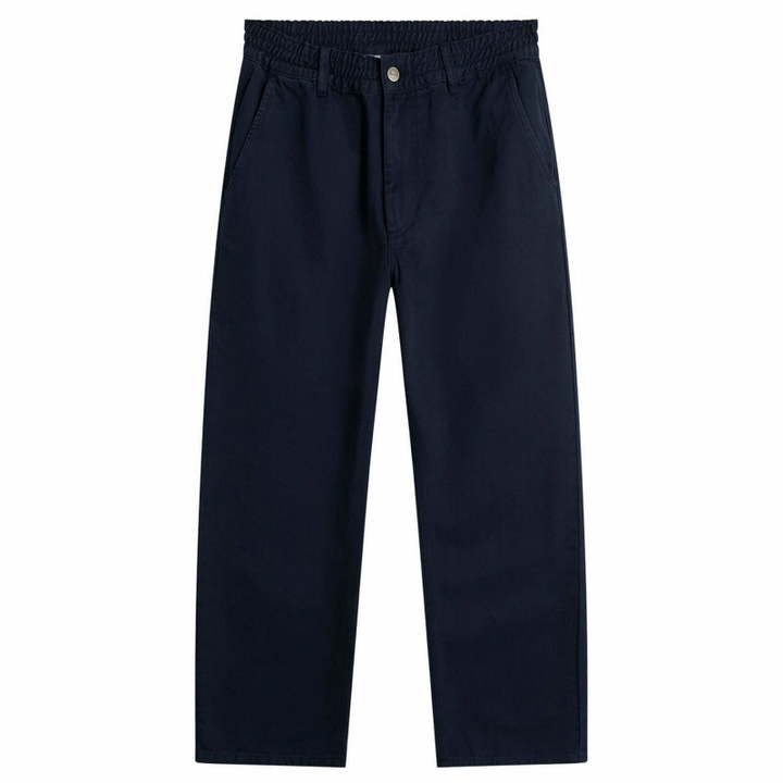 Photo: Foret Men's Clay Twill Trousers in Navy