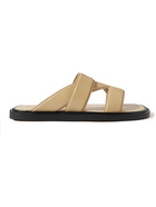 BOTTEGA VENETA - Leather Slides - Neutrals