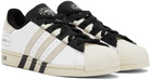 adidas Originals Off-White & Black Superstar Sneakers