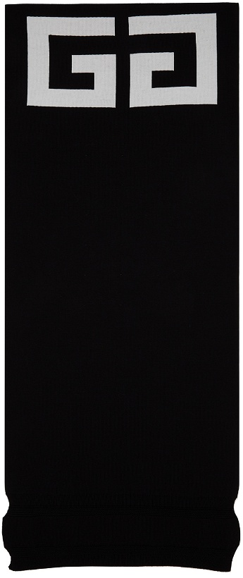 Photo: Givenchy Black Monogram Logo Scarf