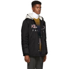 Kenzo Black Hooded Logo Jacket