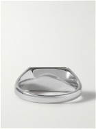 Miansai - Duo Sterling Silver Onyx Ring - Silver
