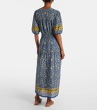 Velvet Natalia floral cotton maxi dress
