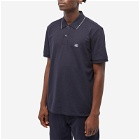 C.P. Company Men's Patch Logo Polo Shirt in Total Eclipse