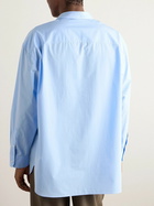 The Row - Lukre Cotton-Poplin Shirt - Blue