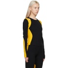 Lourdes Black and Yellow Biathlon T-Shirt