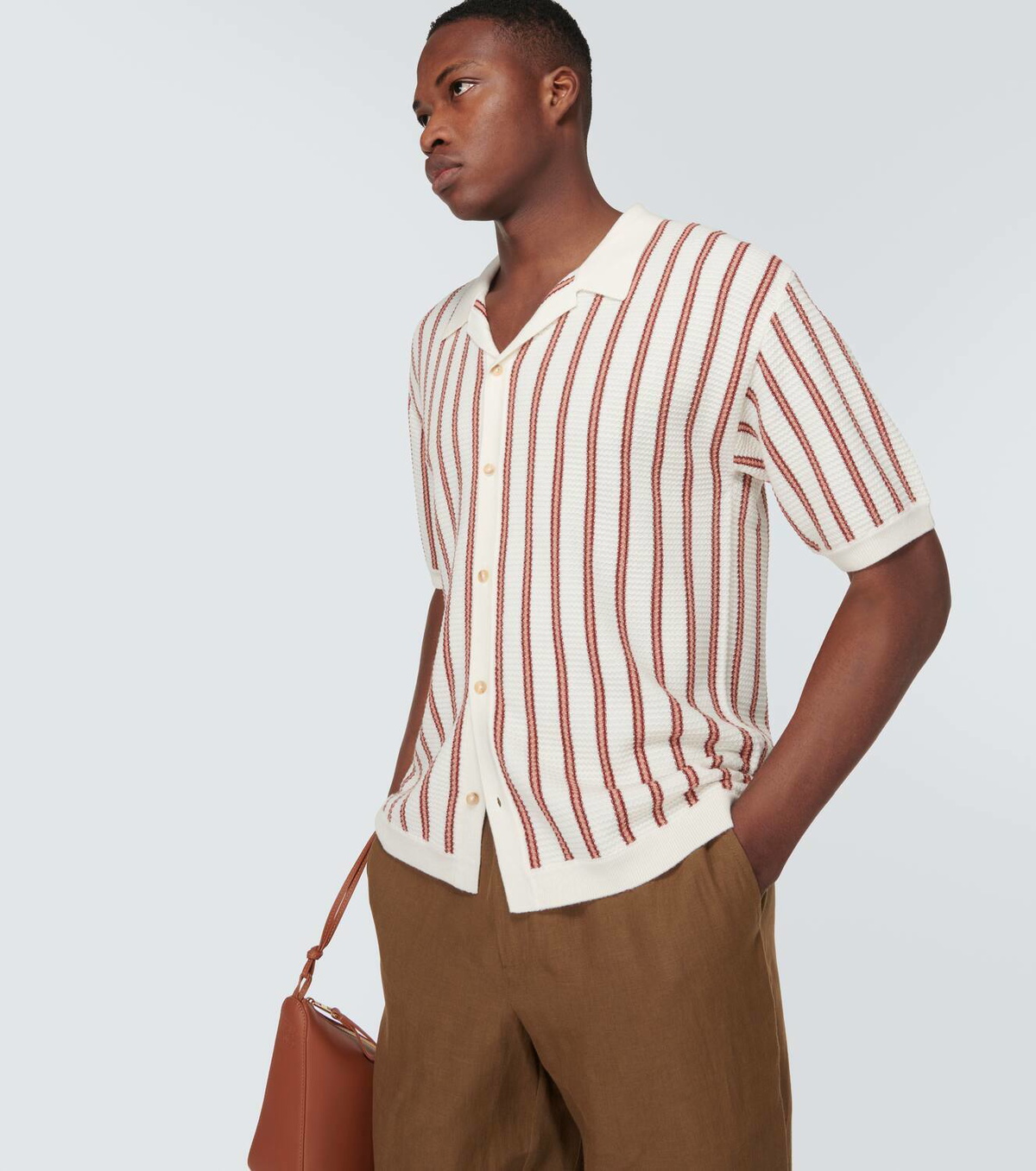 King & Tuckfield Striped wool shirt