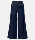 Zimmermann Aster cropped flared jeans