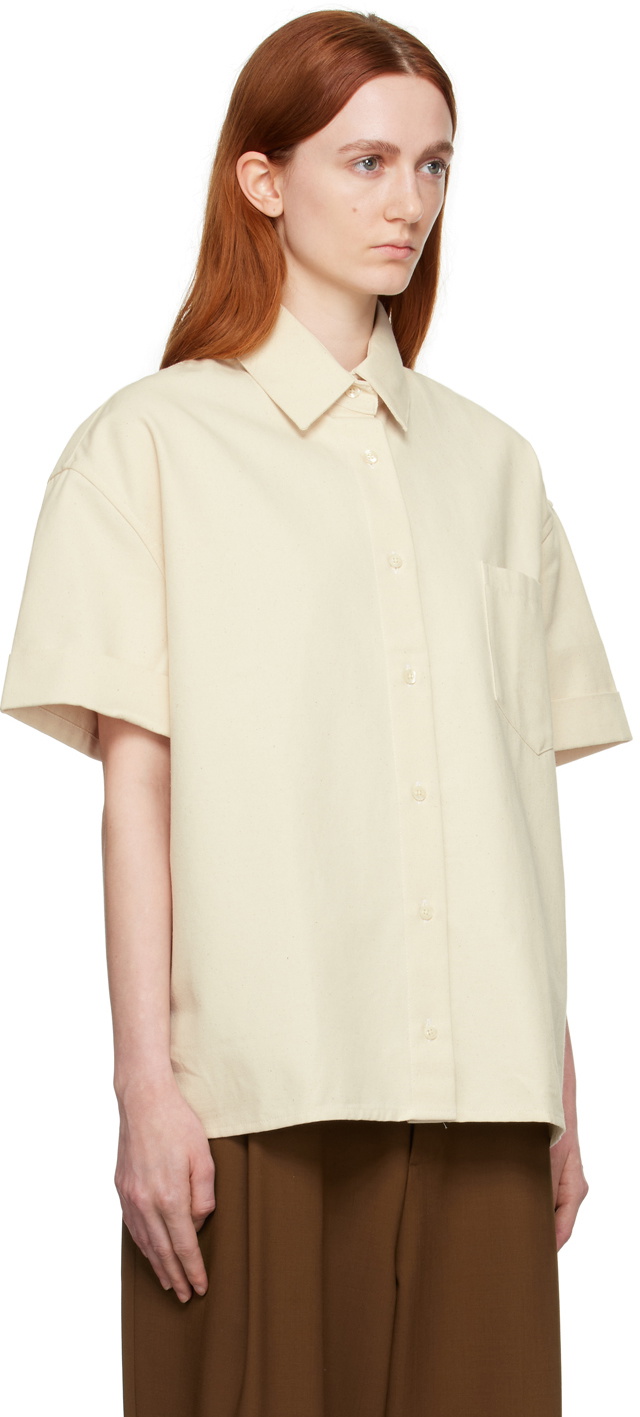 Cordera Off-White Boxy-Fit Shirt CORDERA Cordera Off-White Boxy-Fit Shirt CORDERA