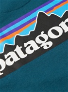 PATAGONIA - P-6 Printed Organic Loopback Cotton-Jersey Sweatshirt - Blue