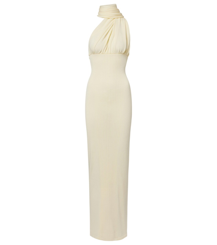 Photo: Aya Muse Thea scarf-detail ribbed-knit maxi dress