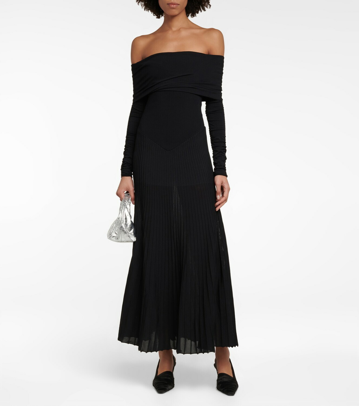 Khaite - Rebecca off-shoulder jersey maxi dress Khaite
