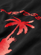PARADISE - Liberty Palm Printed Cotton-Jersey T-shirt - Black