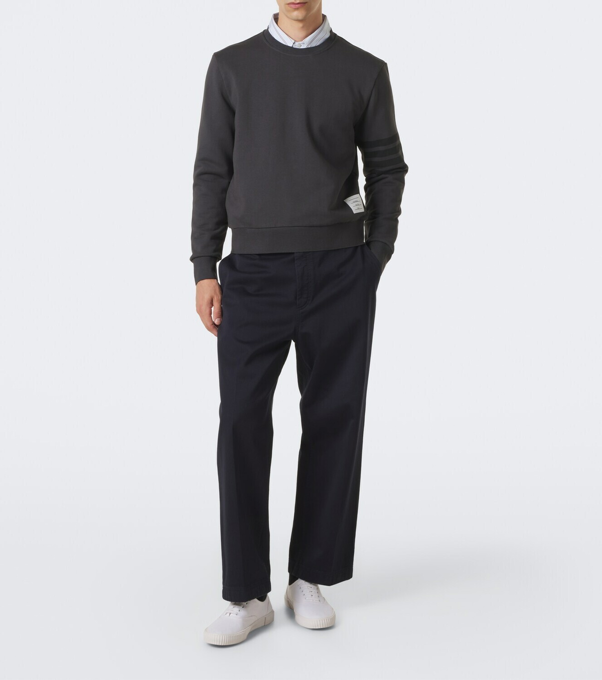 Thom Browne 4-Bar cotton jersey sweatshirt