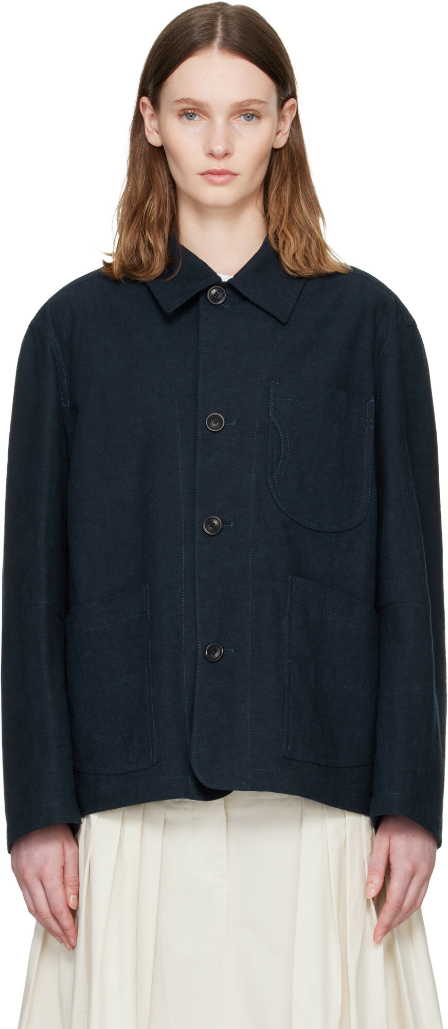 YMC Navy Construction Jacket
