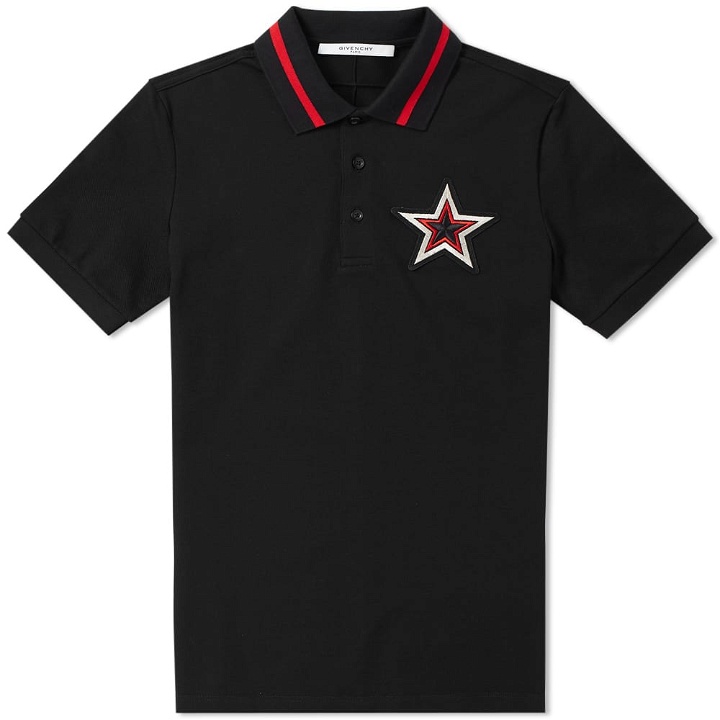 Photo: Givenchy Cuban Embroidered Star Chest Polo