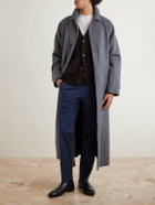 Boglioli - Tapered Cotton-Blend Trousers - Blue