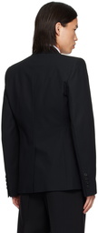 Ann Demeulemeester Black Fitted Blazer