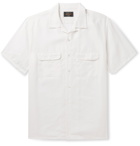 Beams Plus - Camp-Collar Linen-Blend Shirt - White