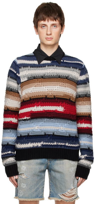 Photo: AMIRI Multicolor Blanket Stripe Sweater