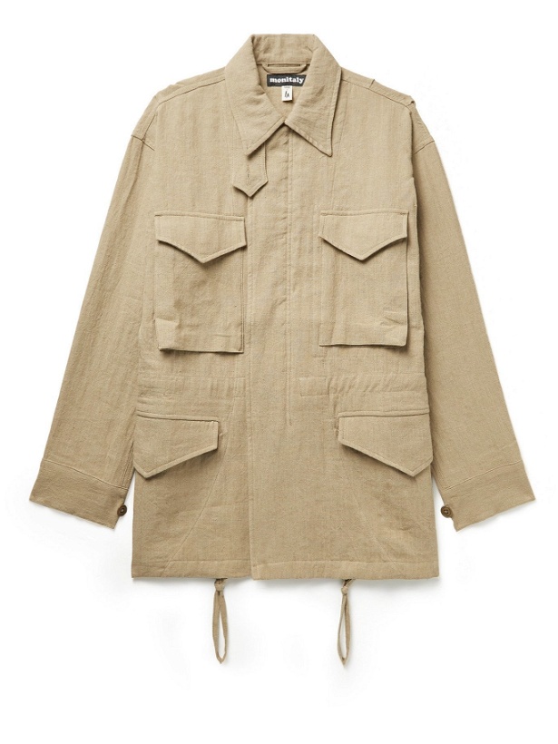 Photo: MONITALY - Linen and Cotton-Blend Jacket - Neutrals - 36