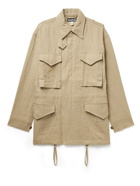 MONITALY - Linen and Cotton-Blend Jacket - Neutrals - 36