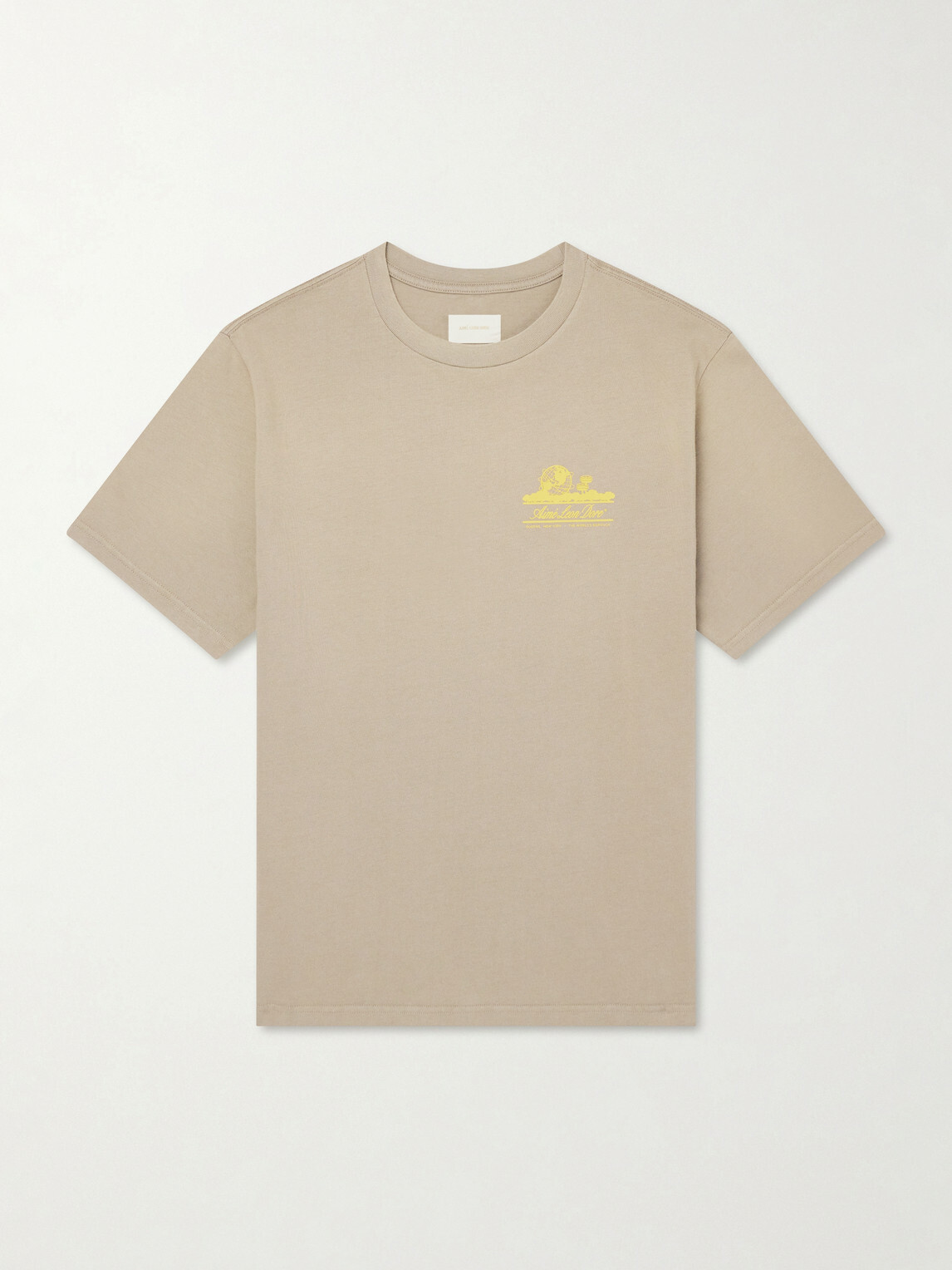 Aimé Leon Dore - Unisphere Logo-Print Cotton-Jersey T-Shirt - Neutrals