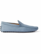 Tod's - Pantofola Gommino Nubuck Driving Shoes - Blue