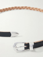 Our Legacy - 2cm Braided Leather Belt - Black