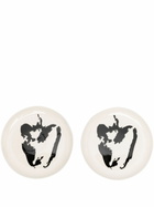 Serax White Ceramic Feast Pepper Plates