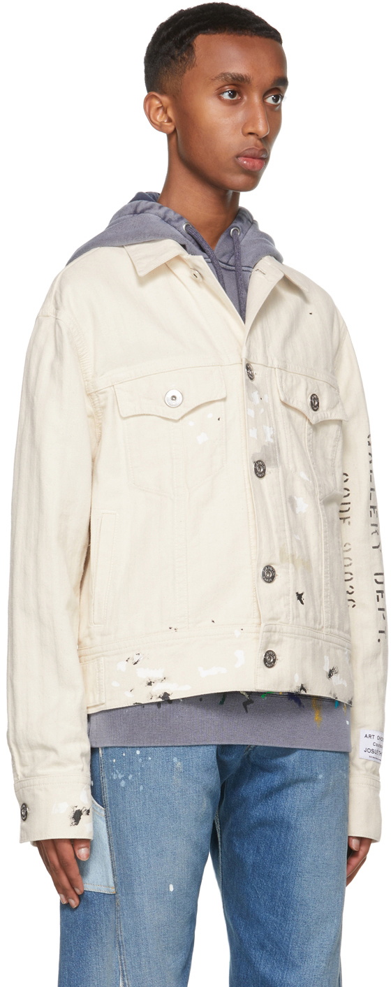 Lanvin Off-White Gallery Dept. Edition Denim Paint Mark