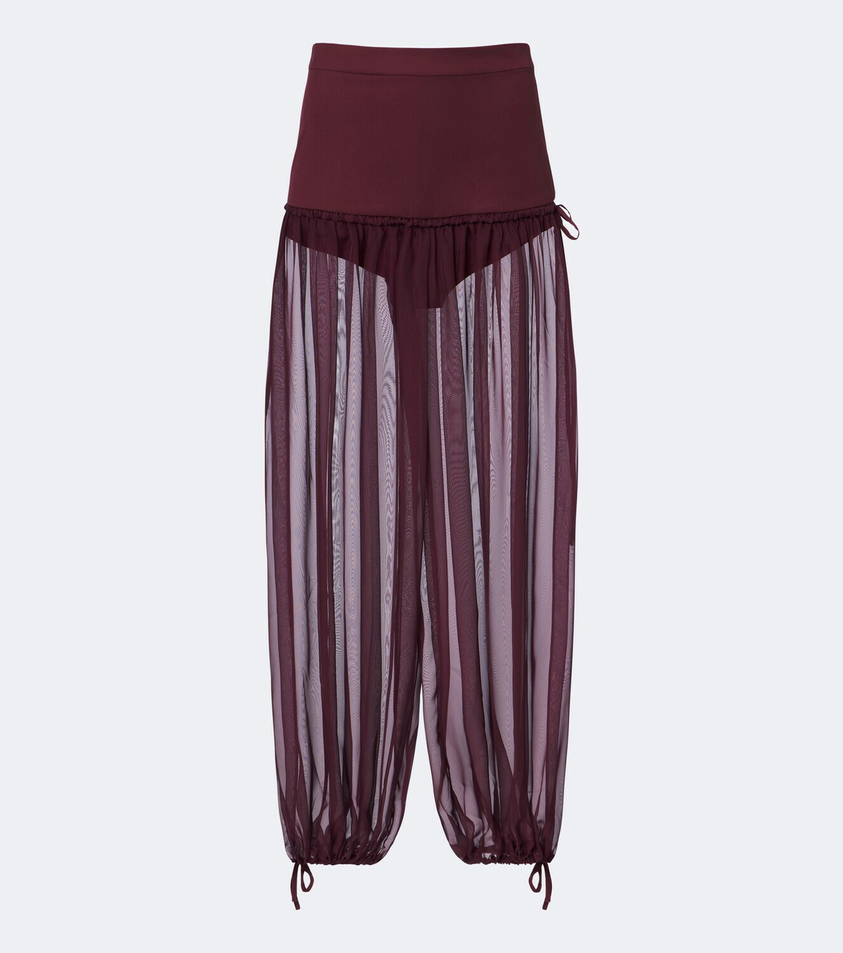 Nensi Dojaka Semi-sheer wide-leg pants
