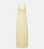 SIR Halterneck linen maxi dress